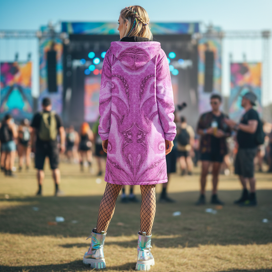 Pink Cosmic Flower of Life Cloak