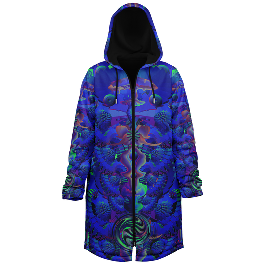 Shroom Flower of Life Blue Cloak