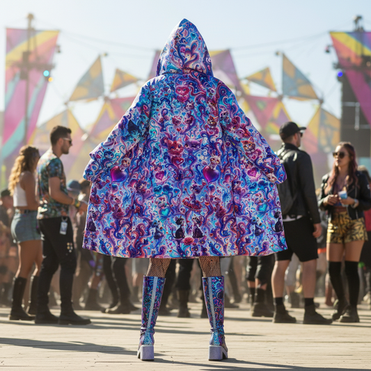 Valentine Day Cats Cloak