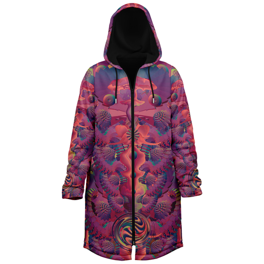 Shroom Flower of Life Fuchsia Cloak