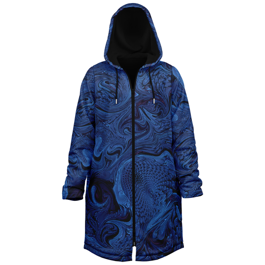 Metallic Blue Fractal Cloak
