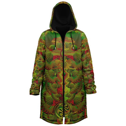 Shroom Flower of Life Green Cloak