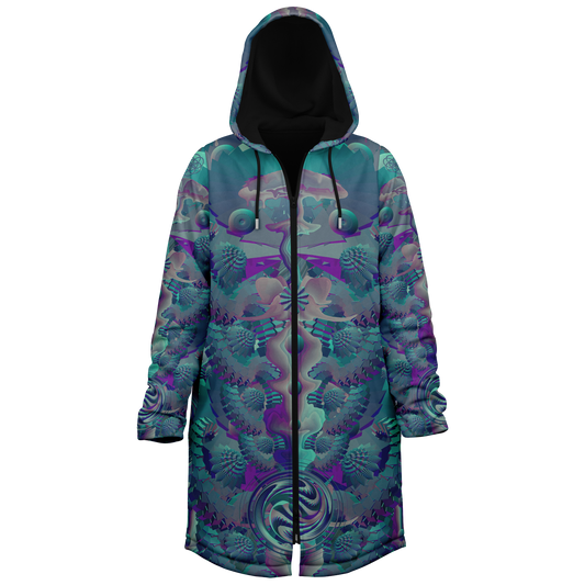 Shroom Flower of Life Teal Cloak