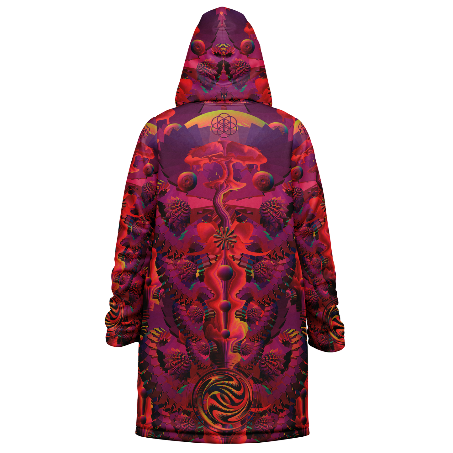 Shroom Flower of Life Red Cloak