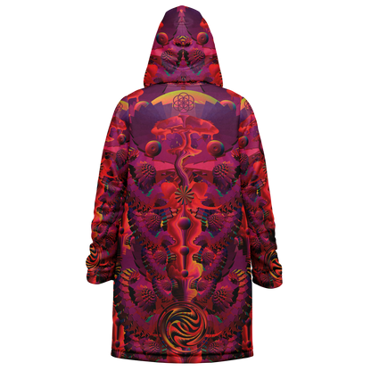 Shroom Flower of Life Red Cloak
