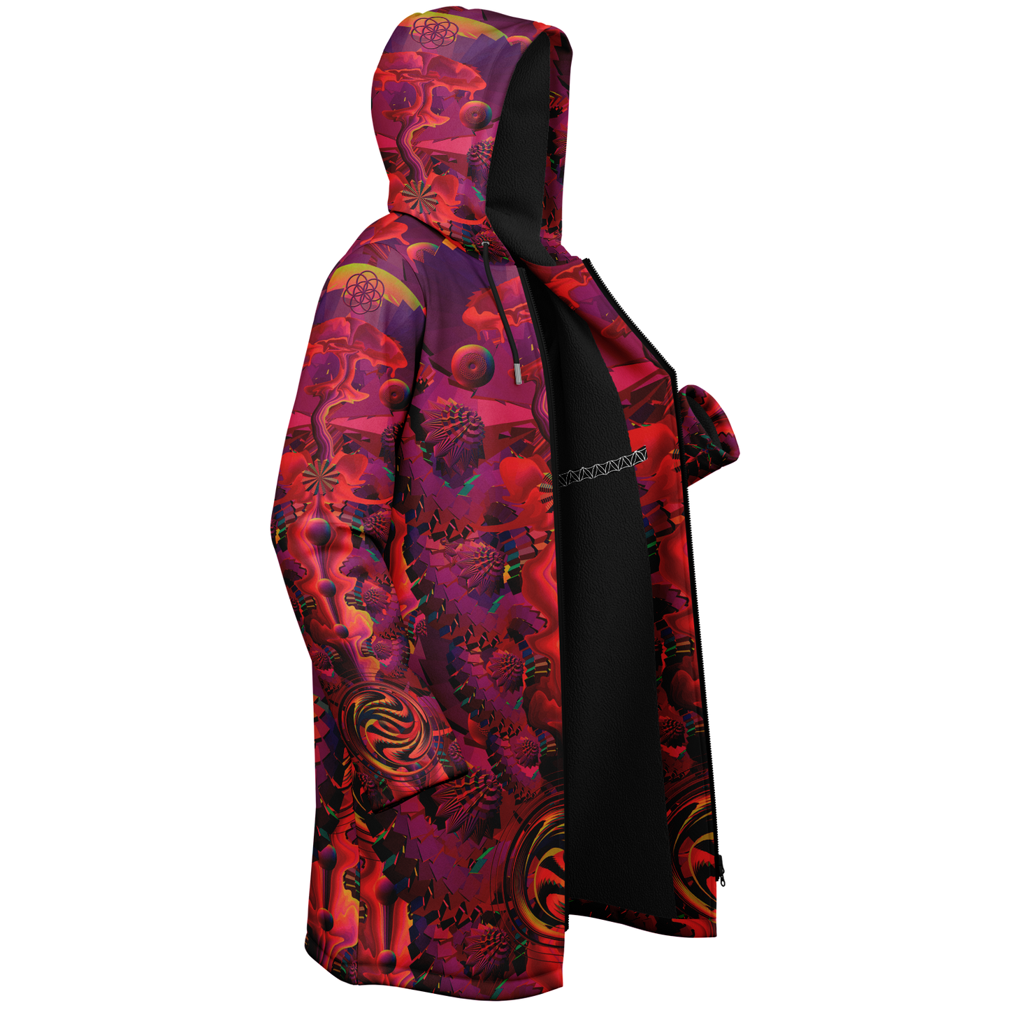 Shroom Flower of Life Red Cloak