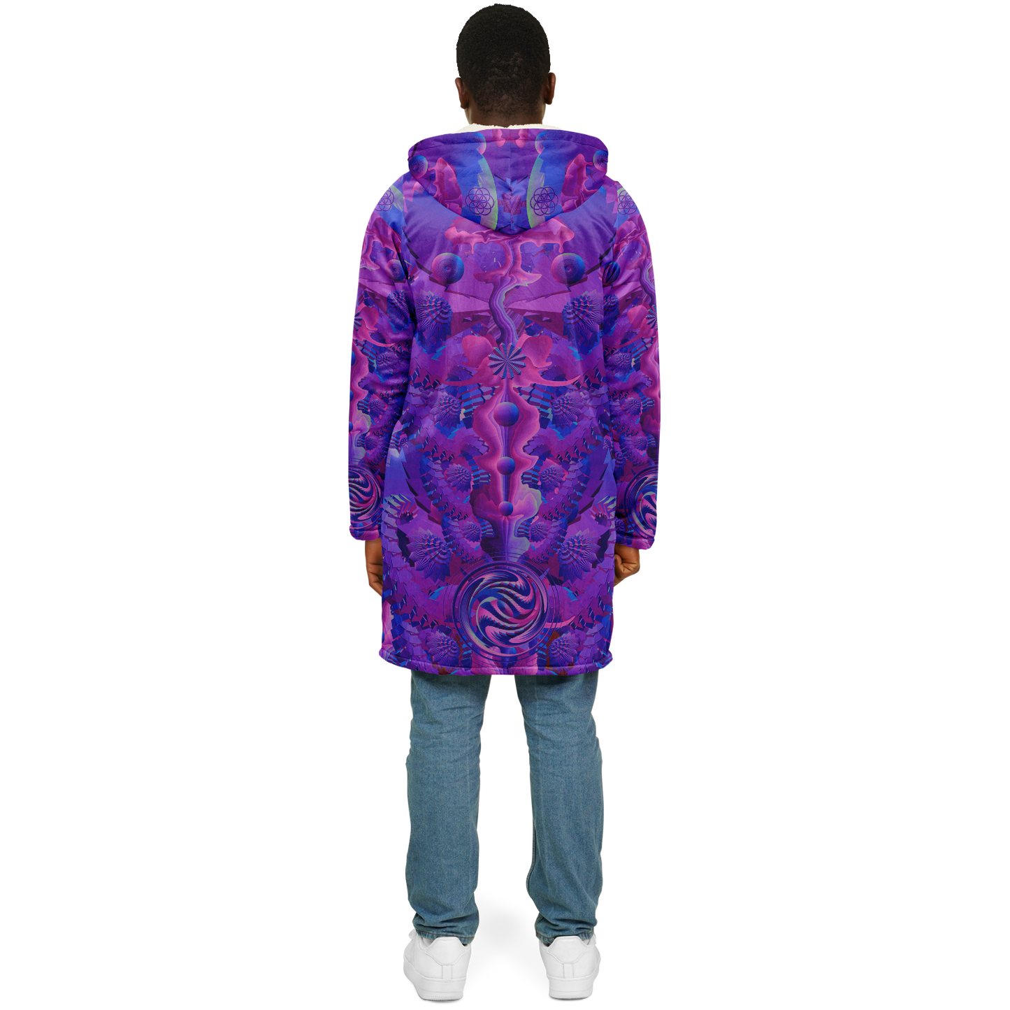 Shroom Flower of Life Purple Cloak