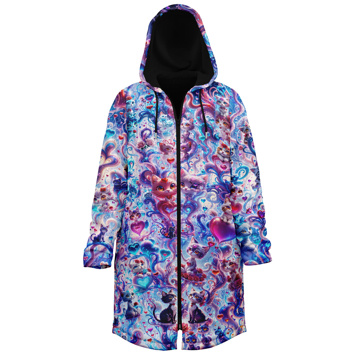 Valentine Day Cats Cloak