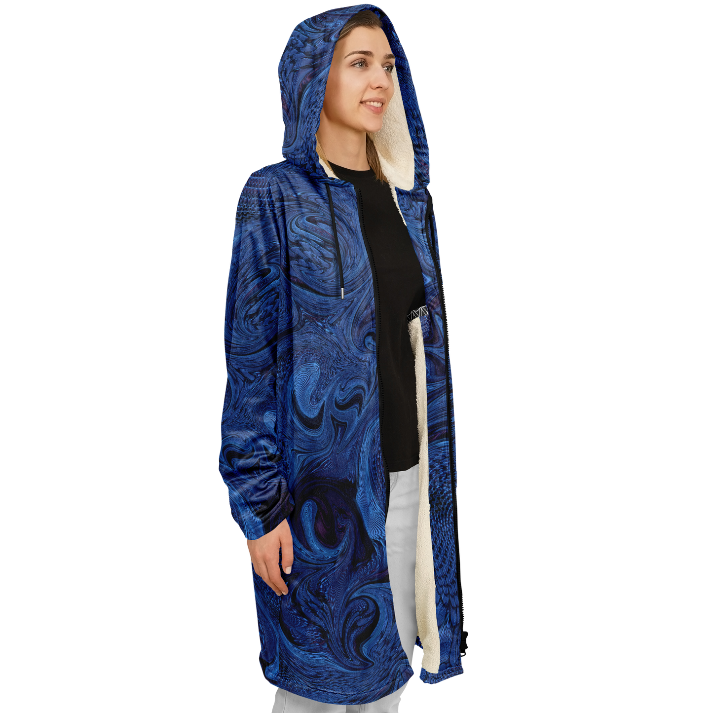 Metallic Blue Fractal Cloak