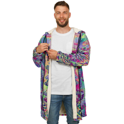 Shroom Flower of Life Pastel Rainbow Cloak