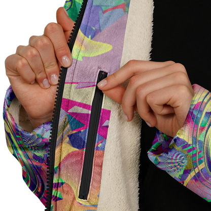 Shroom Flower of Life Pastel Rainbow Cloak