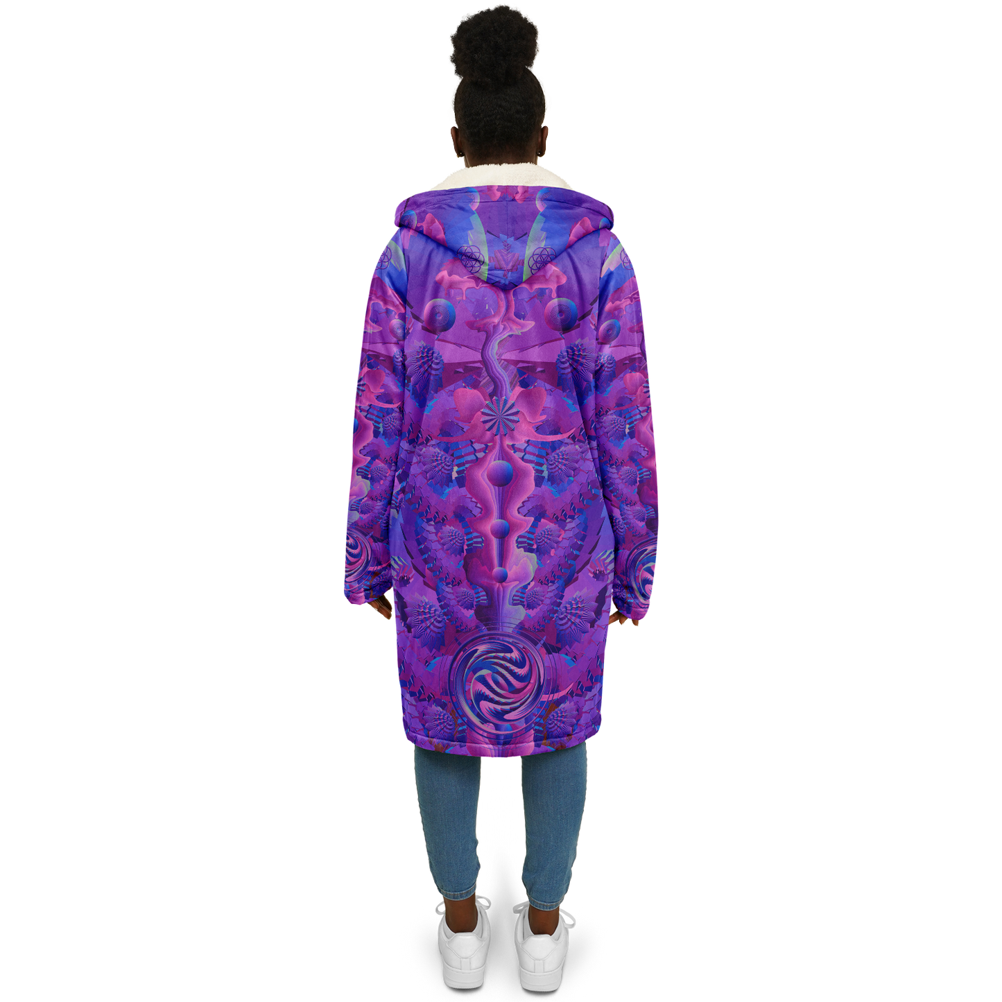 Shroom Flower of Life Purple Cloak