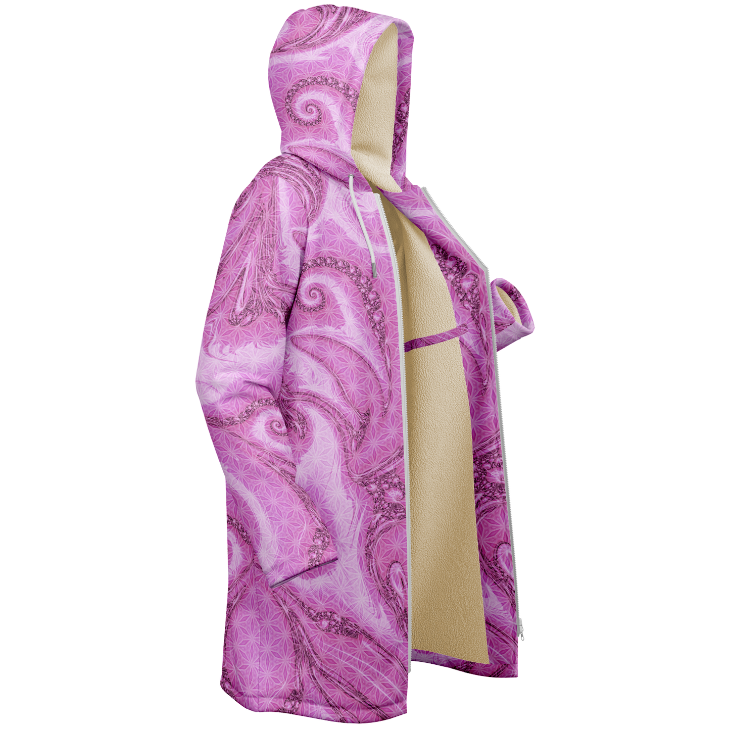 Pink Cosmic Flower of Life Cloak