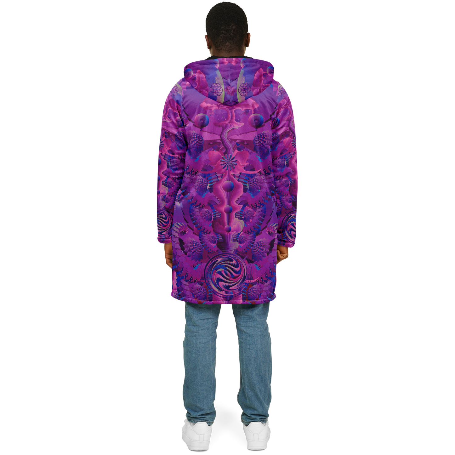Shroom Flower of Life Pink Cloak
