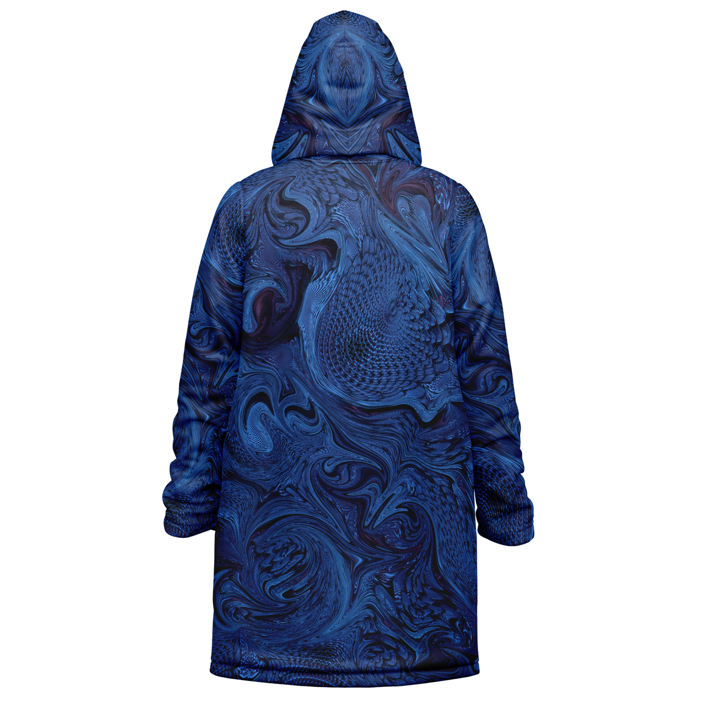 Metallic Blue Fractal Cloak