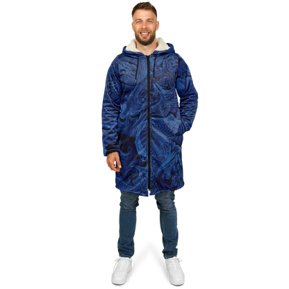 Metallic Blue Fractal Cloak