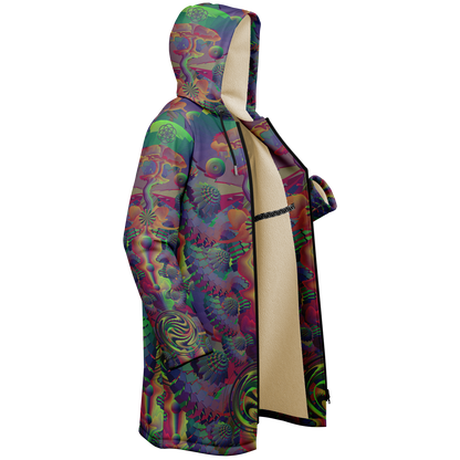Shroom Flower of Life Dark Rainbow Cloak