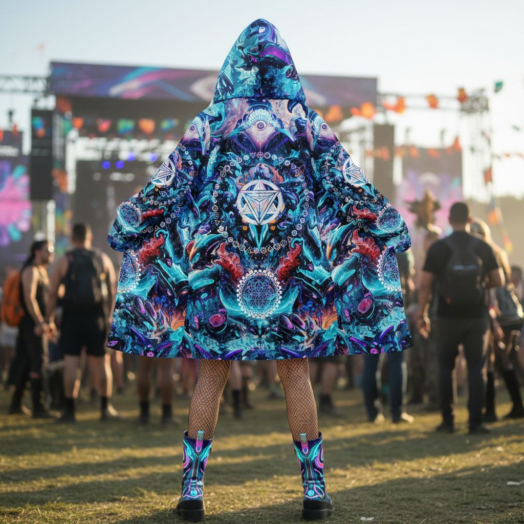 Alien Cyber Punk Mech Cloak