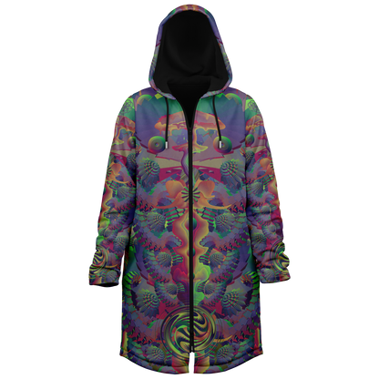 Shroom Flower of Life Dark Rainbow Cloak