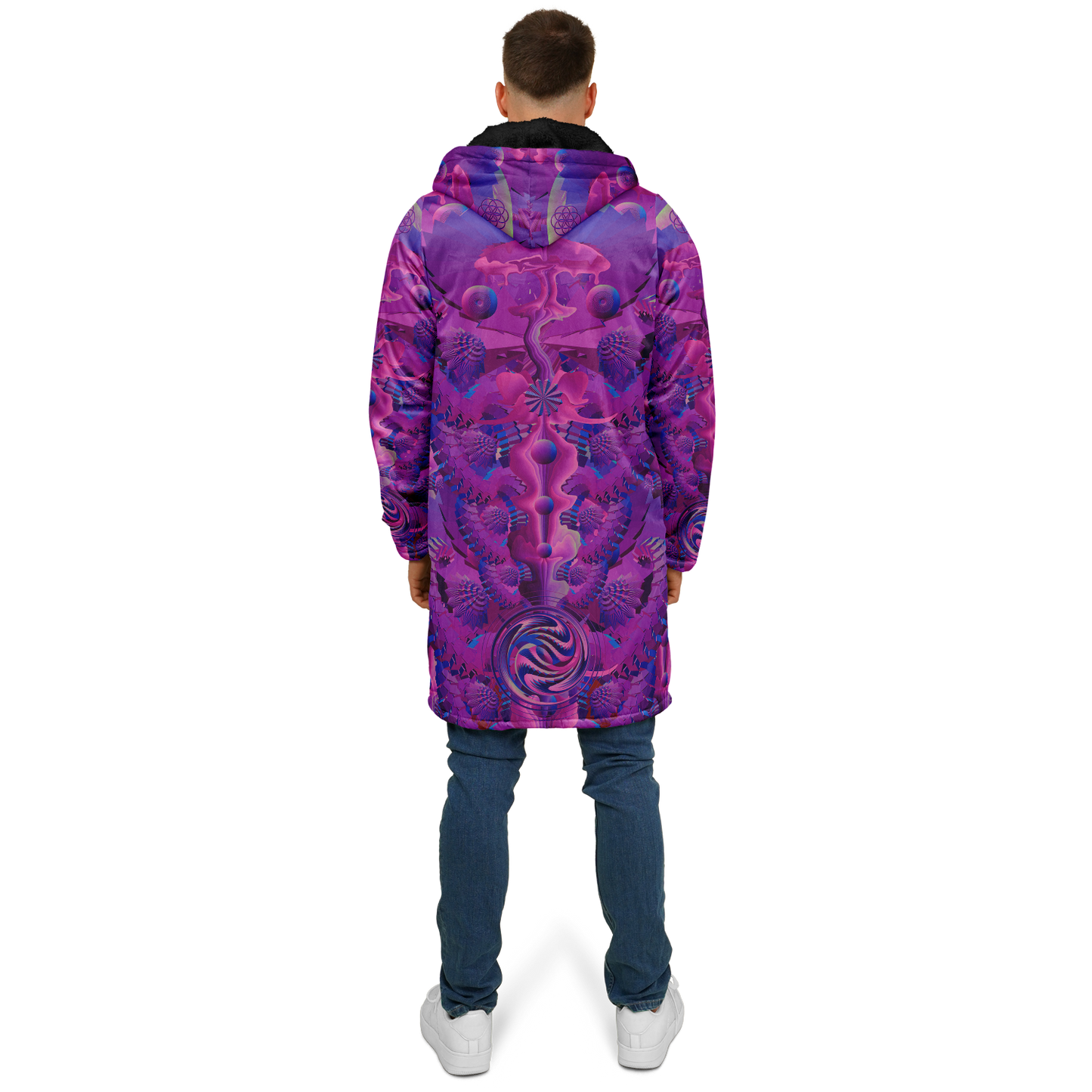 Shroom Flower of Life Pink Cloak