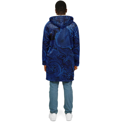Metallic Blue Fractal Cloak