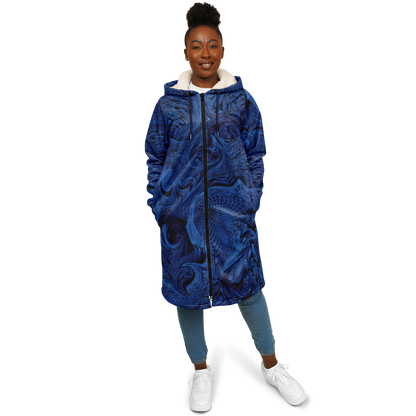 Metallic Blue Fractal Cloak