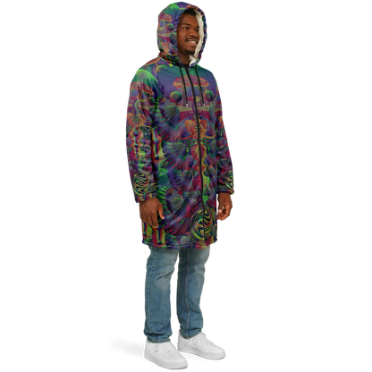 Shroom Flower of Life Dark Rainbow Cloak