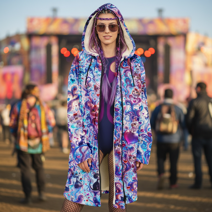 Valentine Day Cats Cloak