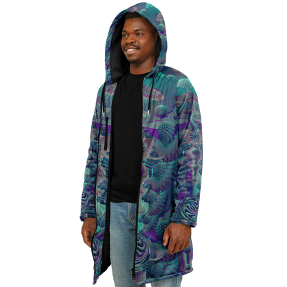 Shroom Flower of Life Teal Cloak