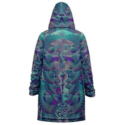 Shroom Flower of Life Teal Cloak