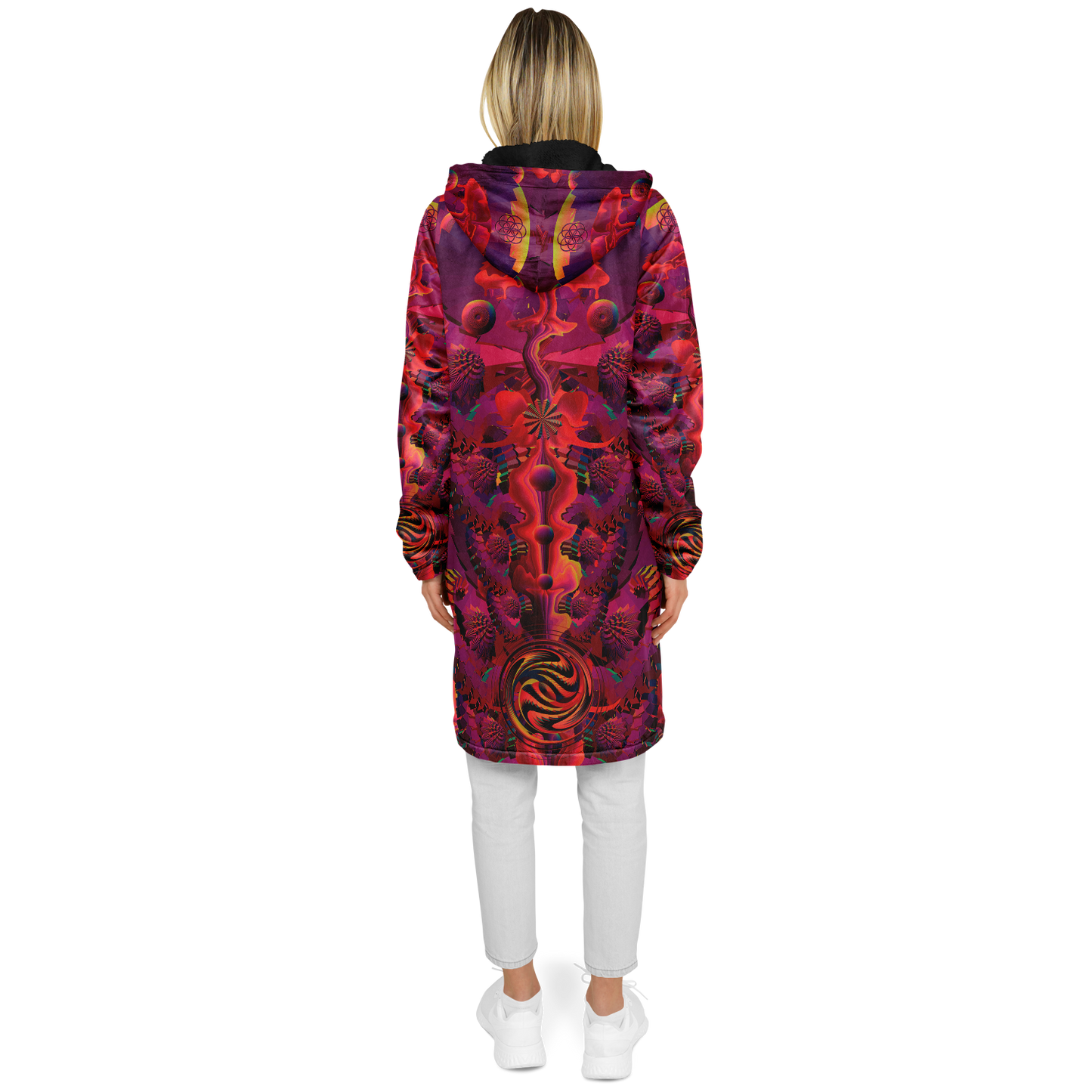 Shroom Flower of Life Red Cloak