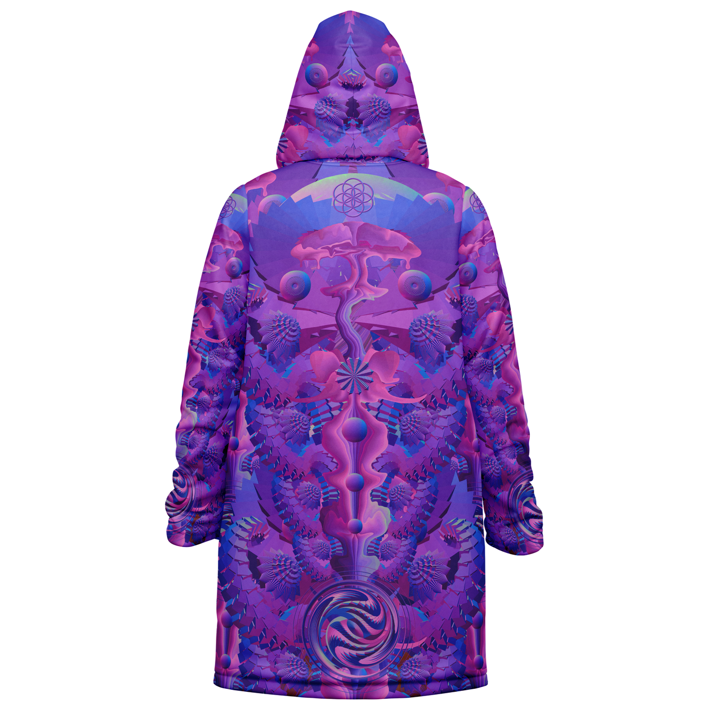 Shroom Flower of Life Purple Cloak