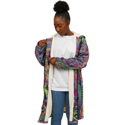 Shroom Flower of Life Dark Rainbow Cloak