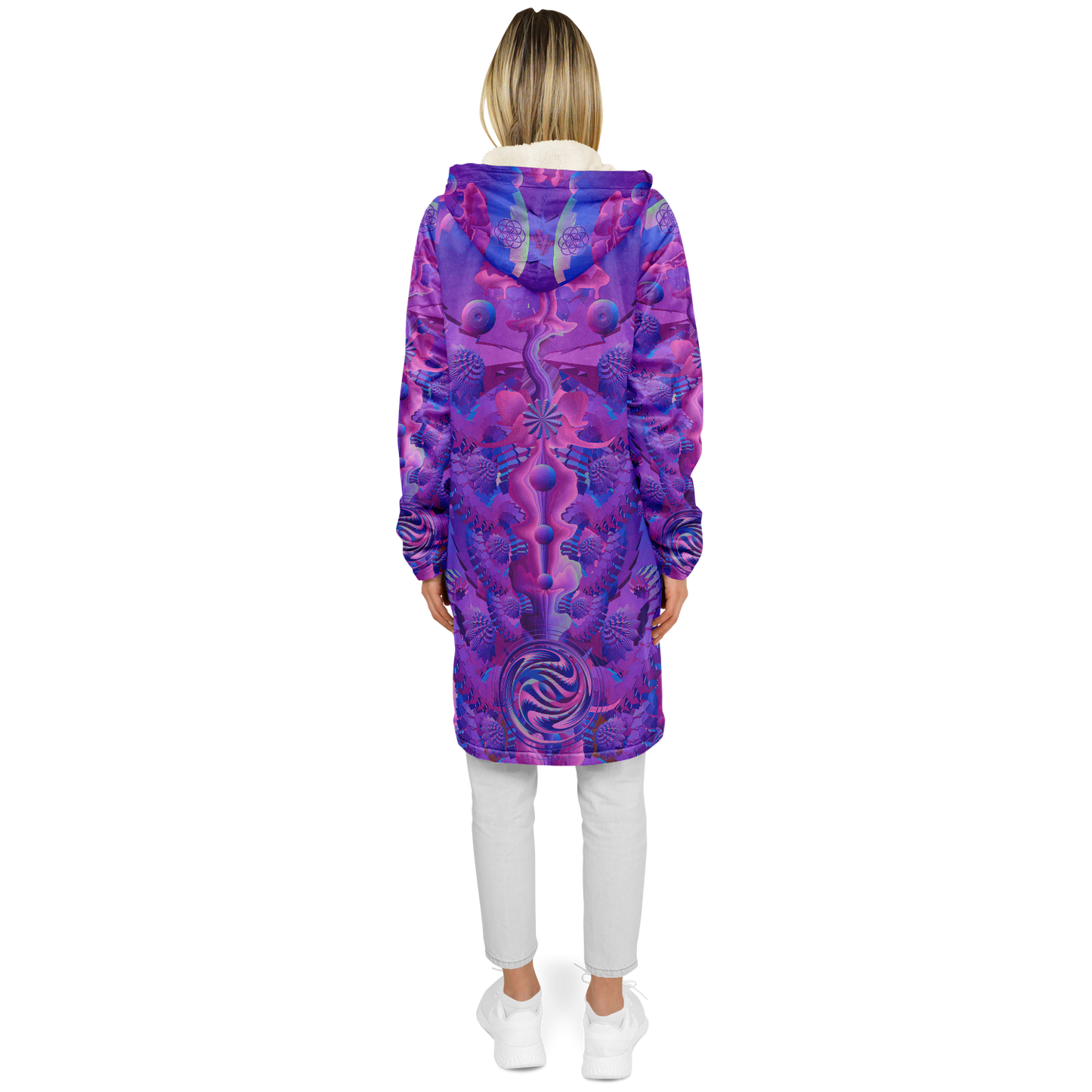 Shroom Flower of Life Purple Cloak