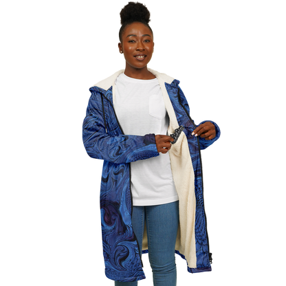 Metallic Blue Fractal Cloak