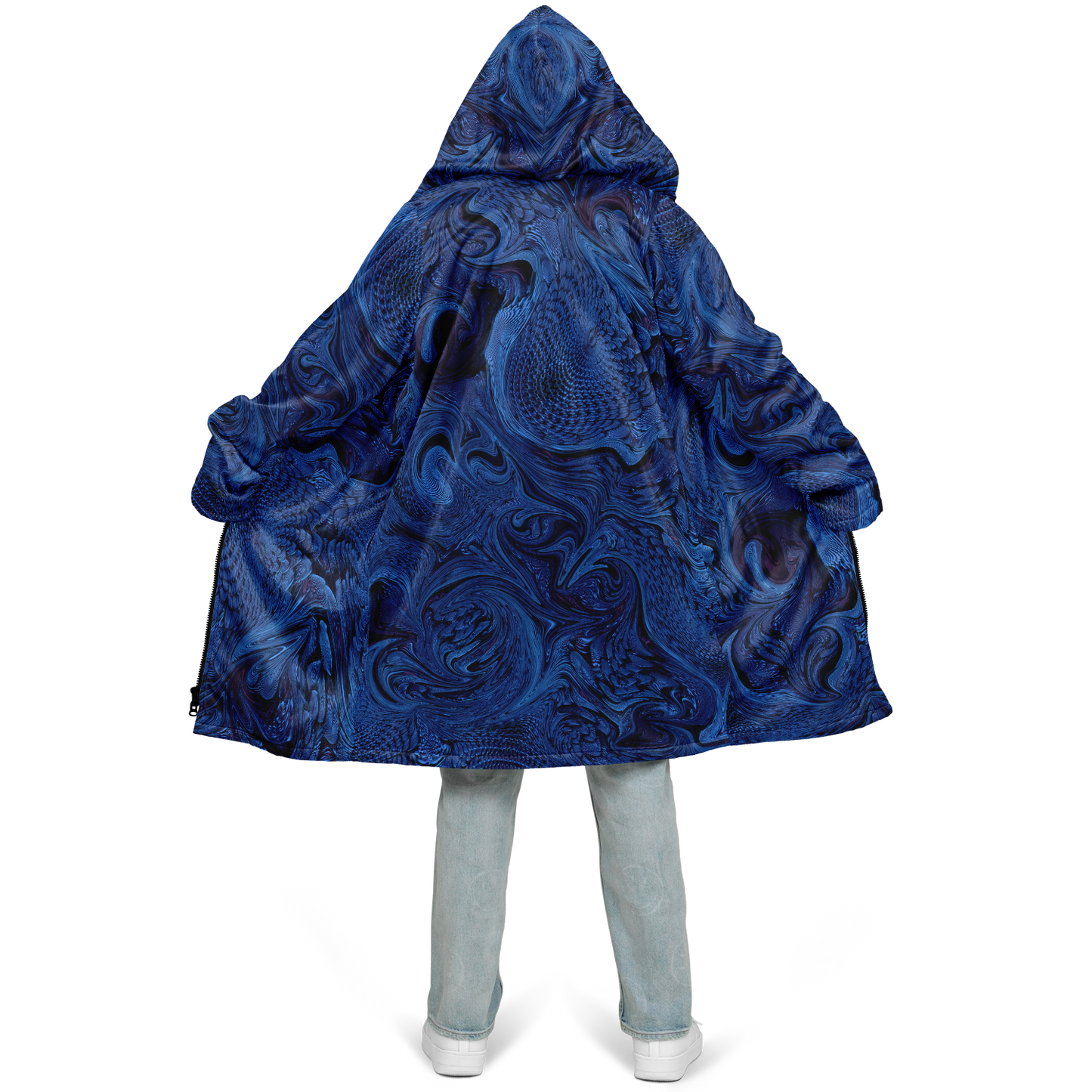 Metallic Blue Fractal Cloak