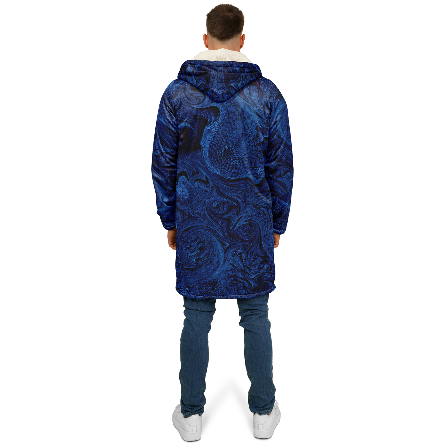 Metallic Blue Fractal Cloak