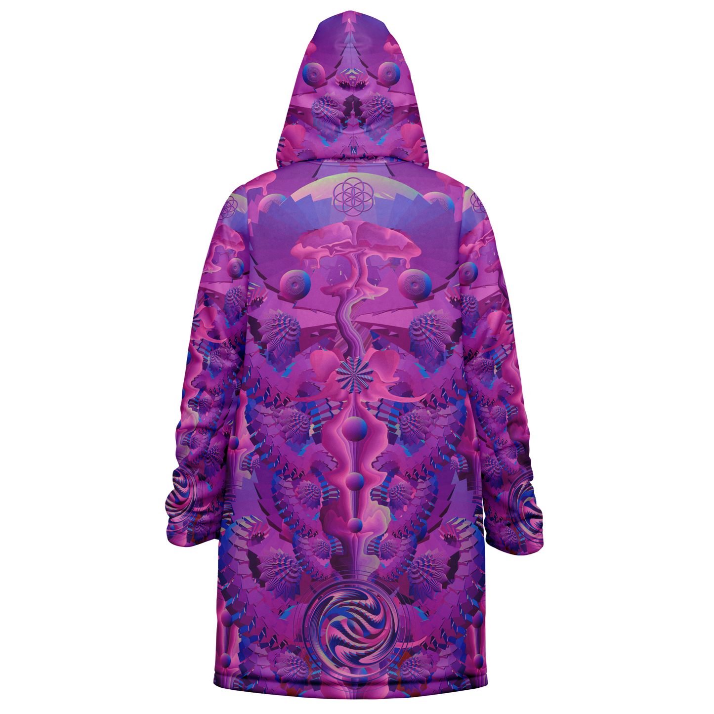 Shroom Flower of Life Pink Cloak