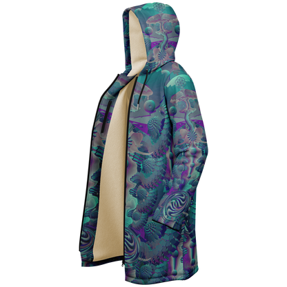 Shroom Flower of Life Teal Cloak