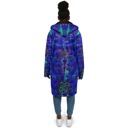 Shroom Flower of Life Blue Cloak