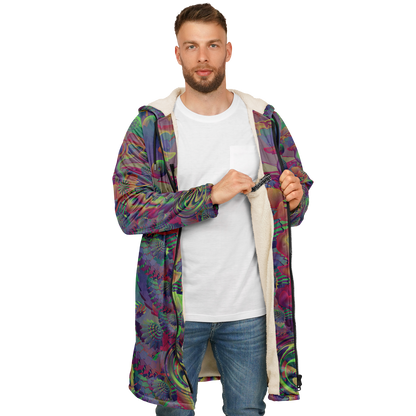 Shroom Flower of Life Dark Rainbow Cloak