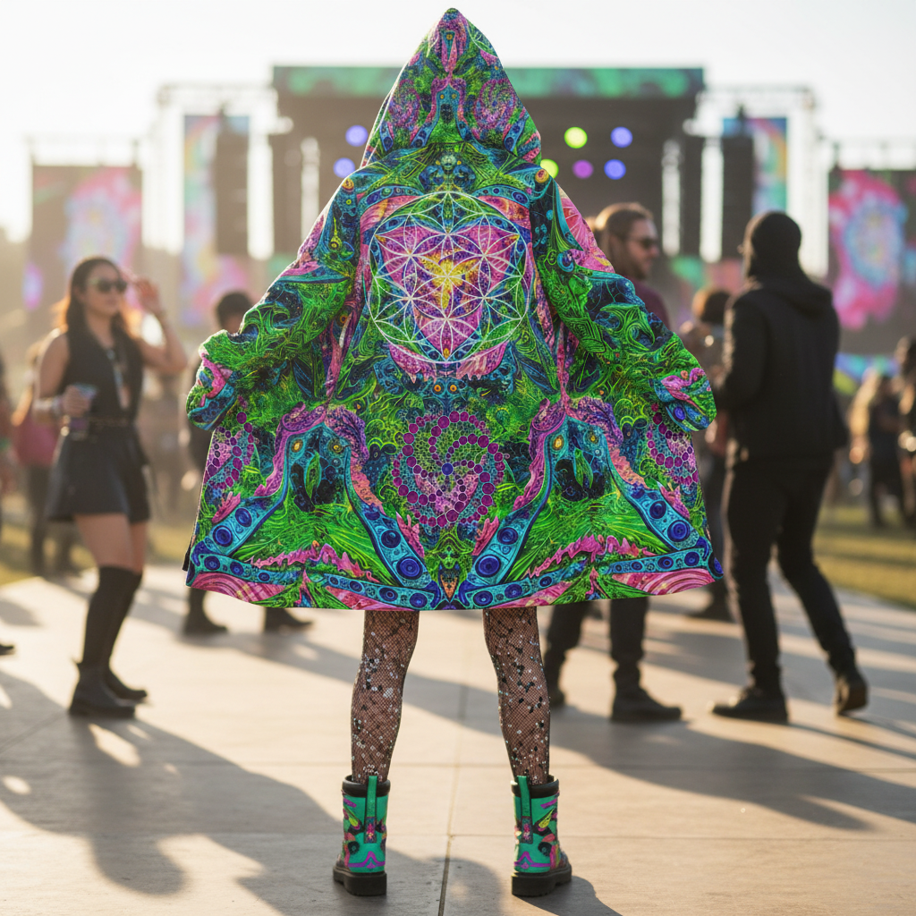 Psy Tribal Shroom Cloak