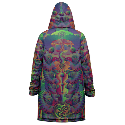 Shroom Flower of Life Dark Rainbow Cloak