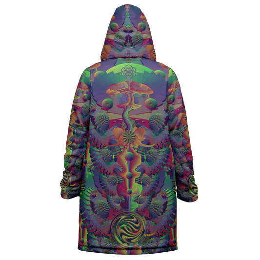 Shroom Flower of Life Dark Rainbow Cloak