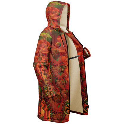 Shroom Flower of Life Orange Cloak