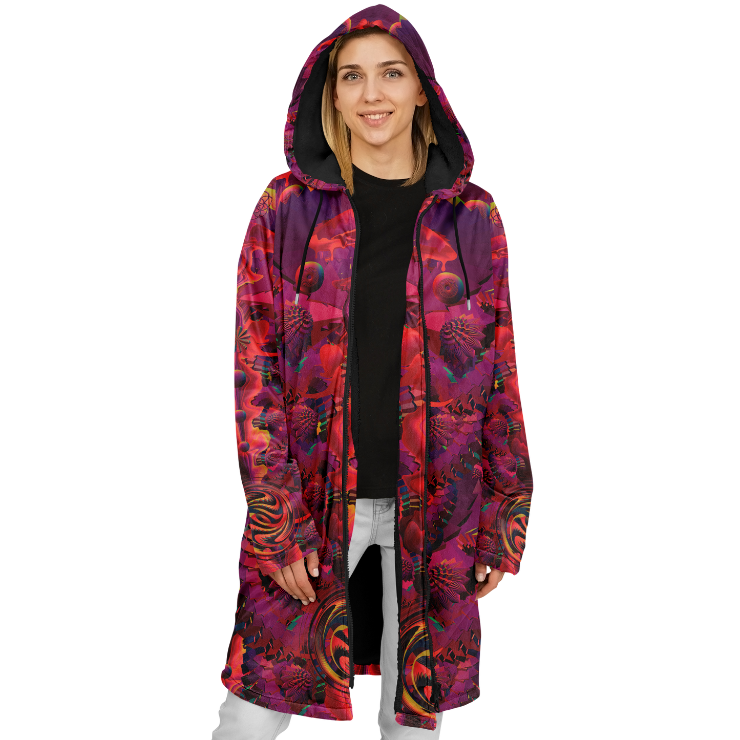 Shroom Flower of Life Red Cloak