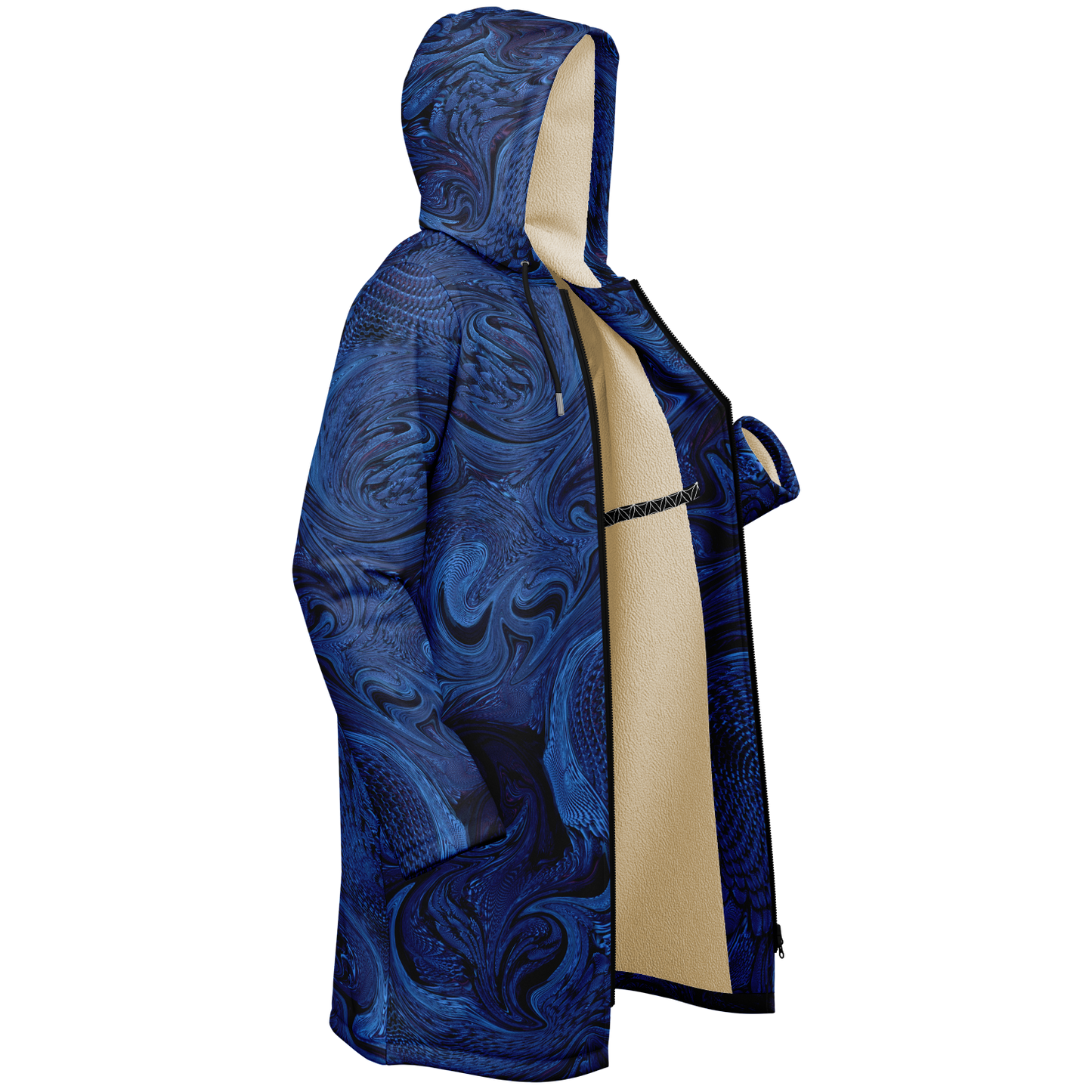Metallic Blue Fractal Cloak