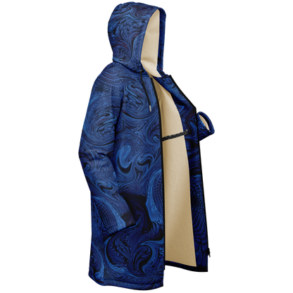 Metallic Blue Fractal Cloak