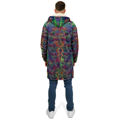 Shroom Flower of Life Dark Rainbow Cloak
