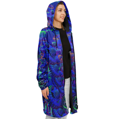 Shroom Flower of Life Blue Cloak